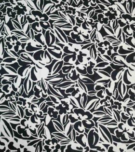 Printed Gause Linen - Black