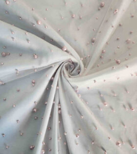 Pearl Large Beaded Tulle - Pink