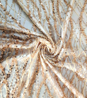 Jayden Beaded Tulle - Nude