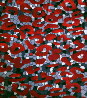 Printed Bon Bon - Natural - Red