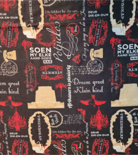 Printed Mini-Matt - Afrikaans - Black