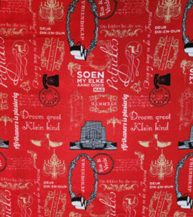 Printed Mini-Matt - Afrikaans - Red