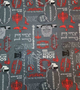 Printed Mini-Matt - Afrikaans - Grey