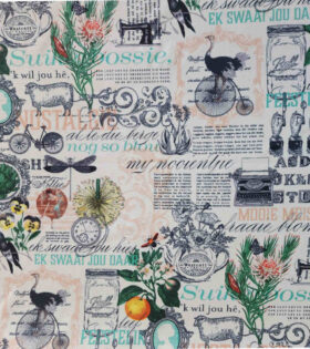 Printed Mini-Matt - Afrikaans - Cream