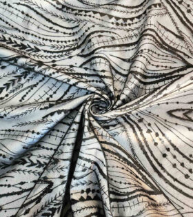 Teardrop Sugar Metallic Evening Tulle - Black