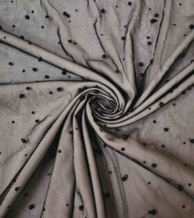 Pearl & Swarovski Tulle - Black