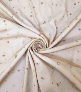 Pearl & Swarovski Tulle - Stone