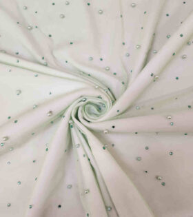 Pearl & Swarovski Tulle - Mint