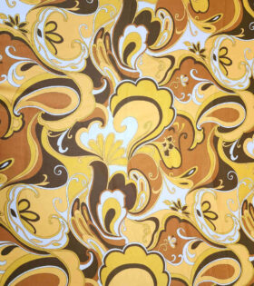 Omega Satin - Abstract - Mustard
