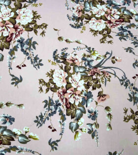 Printed Bon Bon - Floral - Baby Pink