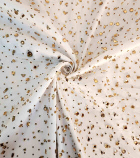 Rhinestone Tulle - Nude
