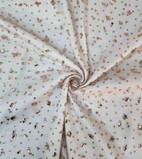 Rhinestone Tulle - Rose Gold