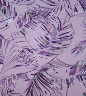 Crinkle Knit - Leaves - Lilac