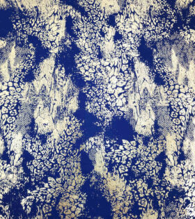Foil Look Scuba - Navy Blue