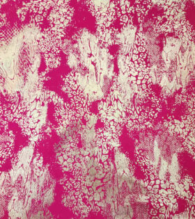 Foil Look Scuba - Cerise Pink