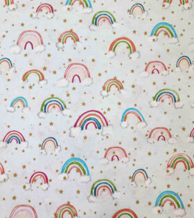 100% Turkish Printed Cotton - Rainbow