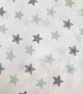 100% Turkish Printed Cotton - Stars