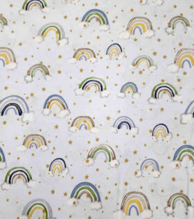 100% Turkish Printed Cotton - Rainbow
