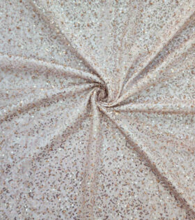 Armani Beaded Tulle - Peach