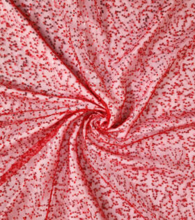 Armani Beaded Tulle - Red