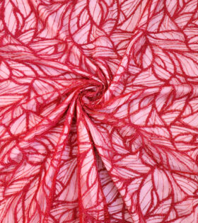 Caviar Leaf Tulle - Red