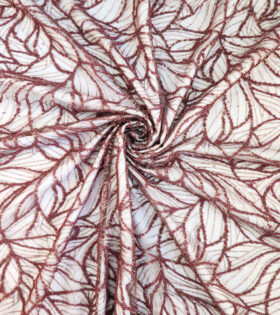 Caviar Leaf Tulle - Brown