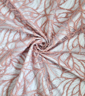 Caviar Leaf Tulle - Mauve