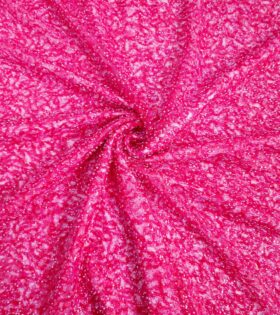 Juliet Beaded Tulle - Cerise Pink