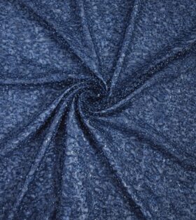 Juliet Beaded Tulle - Steel Blue
