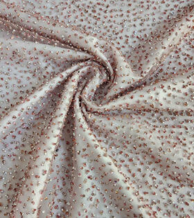 Kendal Beaded Tulle - Dusty Pink