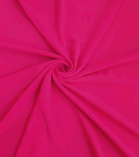 Stretch Crepe Chiffon - Cerise Pink