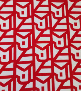 Printed 4-Way Stretch - Red