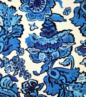 Printed 4-Way Stretch - Navy Blue