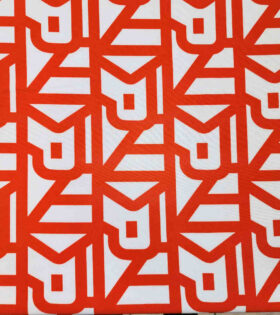 Printed 4-Way Stretch - Orange