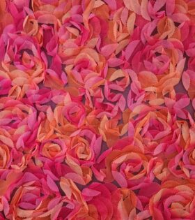 Ribbon Rose Chiffon - Sweet Pink