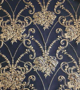 Brocade Valencia - Navy Blue