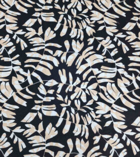 Printed Gause Linen - Black