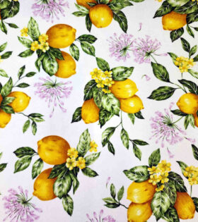 Printed Mini-Matt - Lemon - White