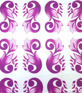 Printed Armani Satin - Abstract - Purple