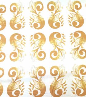 Printed Armani Satin - Abstract - Gold