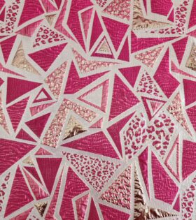 Brocade Geometric - Cerise Pink