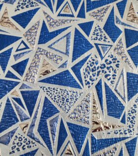Brocade Geometric - Royal Blue