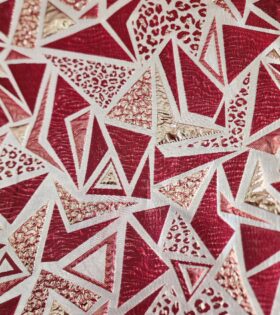 Brocade Geometric - Maroon
