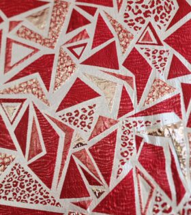 Brocade Geometric - Red