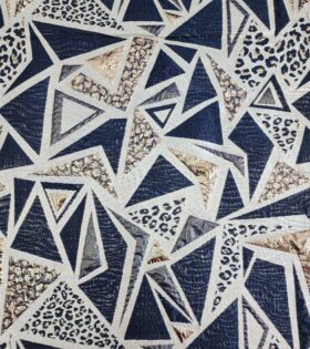 Brocade Geometric - Navy Blue