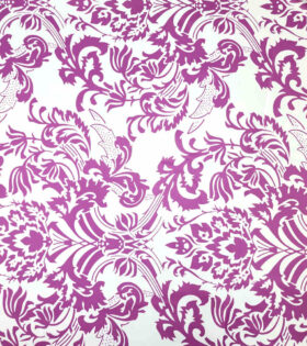 Designer Salmon Satin - Abstract - Purple