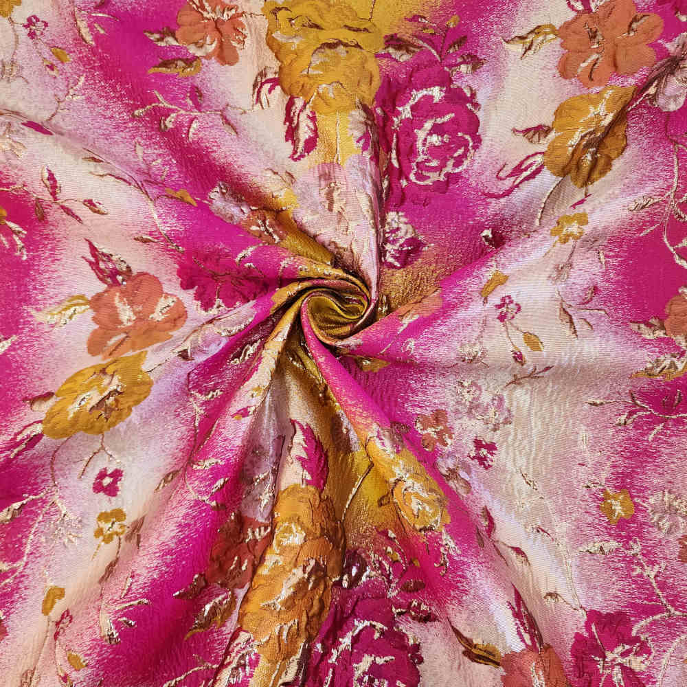 Brocade Floral 1598 A9957012001 R293.95 Cerise Pin
