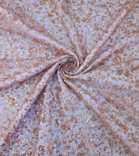 Glitzy Sequins Tulle - Nude