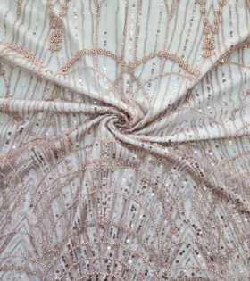 Luella Beaded Tulle - Dusty Pink