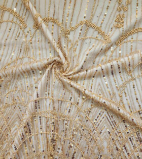 Luella Beaded Tulle - Beige